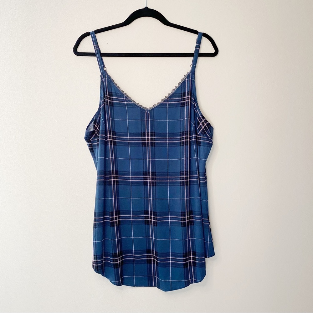 Torrid - Blue Plaid Spaghetti Strap Top